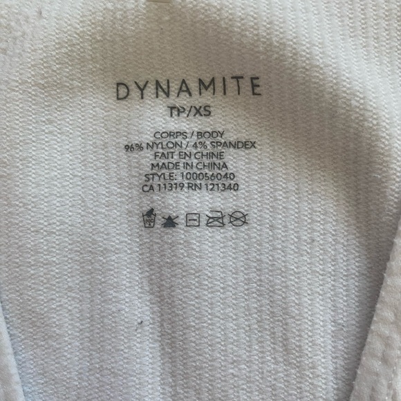 Dynamite Ribbed Cropped Tank - Picture 2 of 3